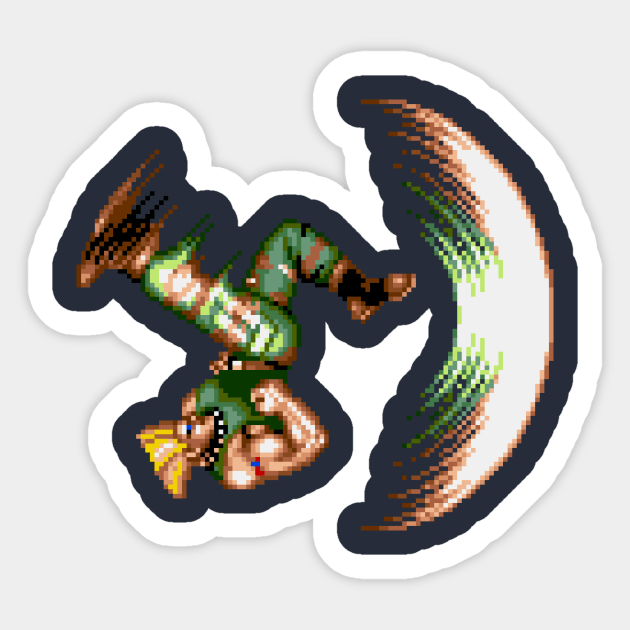 Guile Sticker by Pixelblaster